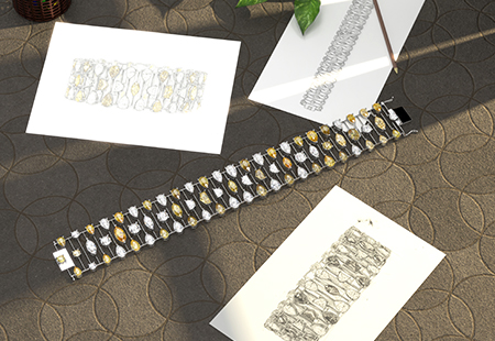 diamond bracelets render