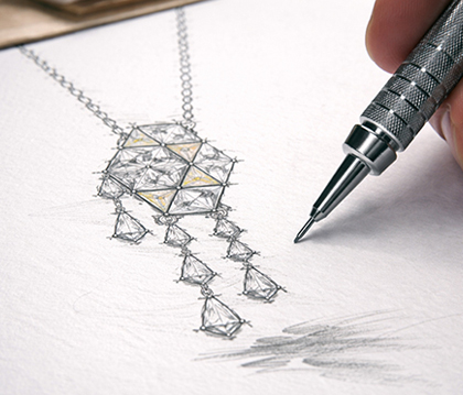 Pendant Sketch Art From Jewelry designer